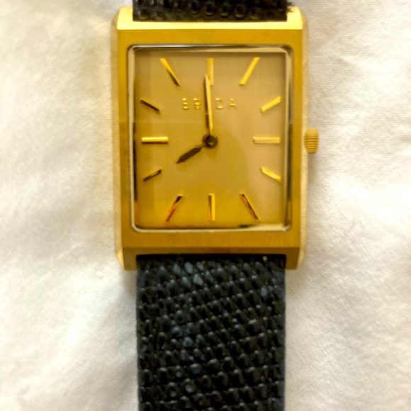 Women’s Black-Leather BREDA Watch - Picture 1 of 4